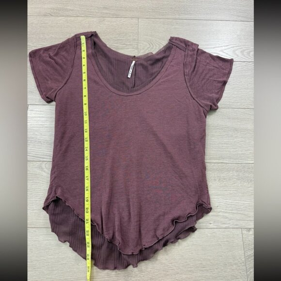 Free People Mauve Short Sleeve Tee - Picture 6 of 6